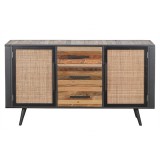 NovaSolo Nordic Rattan Buffet - 2 Doors 3 Drawers