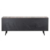  NovaSolo Nordic Rattan Boat Wood & Iron Buffet - 2 Doors 3 Drawers