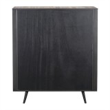 NovaSolo Nordic Rattan Boat Wood & Iron Buffet - 4 Doors