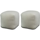 Aron Living Pouf Square Ottoman White