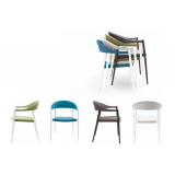 Powder Coated Aluminum Frame Arm Chair W/ Textilene Seat And Back - TEX-01 A - With Color Variants
