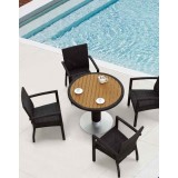 Hand Woven PE Synthetic Wicker Arm Chair - Lifestyle 3