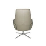 Camillo Chair With Footrest In Balder Congac Leather - Back