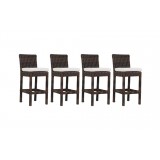 Montecito Wicker Barstool With Cushions