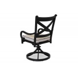 Monterey Swivel Dining Chair With Cushions - Back in White BG