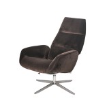 Ergo Chair In Balder Black Leather - Angled