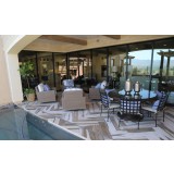 Provence Dining Chair With Cushions In Canvas Flax With Self Welt 