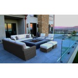 Provence Aluminum Club Chair With Cushions - Lifestyle