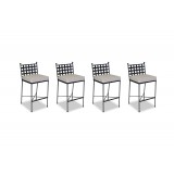 Provence Aluminum Barstool With Cushions - Front (4 pcs)