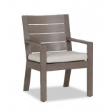 Laguna Dining Chair With Cushions In Canvas Flax 