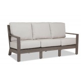 Laguna Aluminum Sofa With Cushions In Canvas Flax