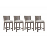 Laguna Aluminum Barstool With Cushions - Front