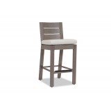 Laguna Counter Stool With Cushions In Canvas Flax