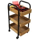 Oceanstar Portable Storage Cart - Top Angle