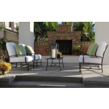 La Jolla Aluminum Club Chair With Cushions . - Lifestyle with Set