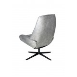Bordeaux Chair With Footrest In Balder Leather - Back Side