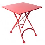 French Café Bistro Folding Table - Red