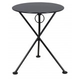 French Café Bistro 3-leg Folding Bistro Table - Black