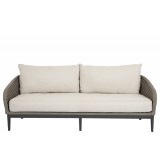Sunset West Marbella Sofa With Cushions in Echo Ash - Front