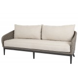 Sunset West Marbella Sofa With Cushions in Echo Ash - Angled