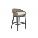 Marbella Barstool W/cushions In Echo Ash - Angled