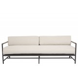 Sunset West Laguna Sofa With Cushions in Canvas Flax - Front