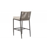 Sunset West Pietra Barstool with Echo Ash Cushion - Back Angle