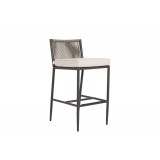 Sunset West Pietra Barstool with Echo Ash Cushion - Angled