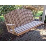 Cedar Mountaintop Fanback Porch Swing 