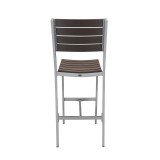 Vienna Bar Side Chair - Gray - Back
