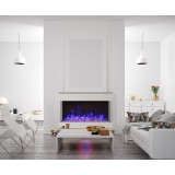 Amantii 50" Unit - 14 1/4" In Depth 3 Sided Glass Fireplace