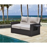 Miranda Outdoor Loveseat to Daybed Combo with Cushions - Lifestyle