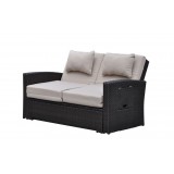 Miranda Outdoor Loveseat to Daybed Combo with Cushions
