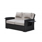 Miranda Outdoor Loveseat to Daybed Combo with Cushions