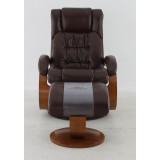 Narvick Recliner and Ottoman in Whisky - Front View