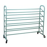 Oceanstar 5-Tier Metal Shoe Rack - Turquoise