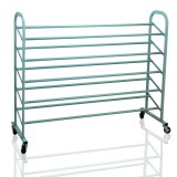 Oceanstar 5-Tier Metal Shoe Rack - Turquoise