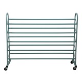 Oceanstar 5-Tier Metal Shoe Rack - Turquoise - Front