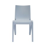 Toppy Stackable Modern V Dinning Chair - Cool Grey - Front