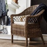 Nova Solo Wickerworks Set Of 2 Monarch Armchairs With Cushions
