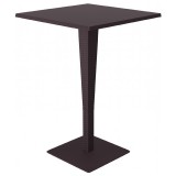 Riva Werzalit Top Square Bar Height Table Brown 27.5 inch - Angled