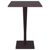 Riva Werzalit Top Square Bar Height Table Brown 27.5 inch - Front