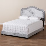 Baxton Studio Embla Velvet Upholstered Bed