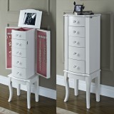 White Jewelry Armoire