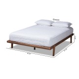 Baxton Studio Kaia Platform Bed Frame - Queen