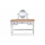 Baxton Studio Sylvie 3 Drawer Bedroom Vanity Table
