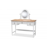 Baxton Studio Sylvie 3 Drawer Bedroom Vanity Table