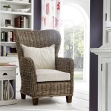 Nova Solo Wickerworks Natural Rattan King Chair - Lifestyle Indoor