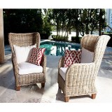 Nova Solo Wickerworks Natural Rattan King Chair - Lifestyle Outdoor