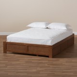 Baxton Studio Wren Platform Storage Bed Frame